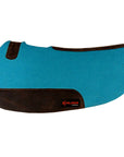 HILASON Western Wool Felt Contoured Horse Saddle Pad W/ Distressed Wear Leather | for Horses