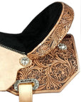 Hilason Flex Tree Western Horse Saddle American Leather Trail Barrel