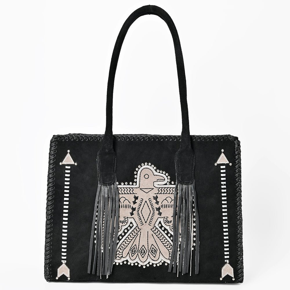 American Darling Tote Genuine Suede Leather Women Bag Western Handbag