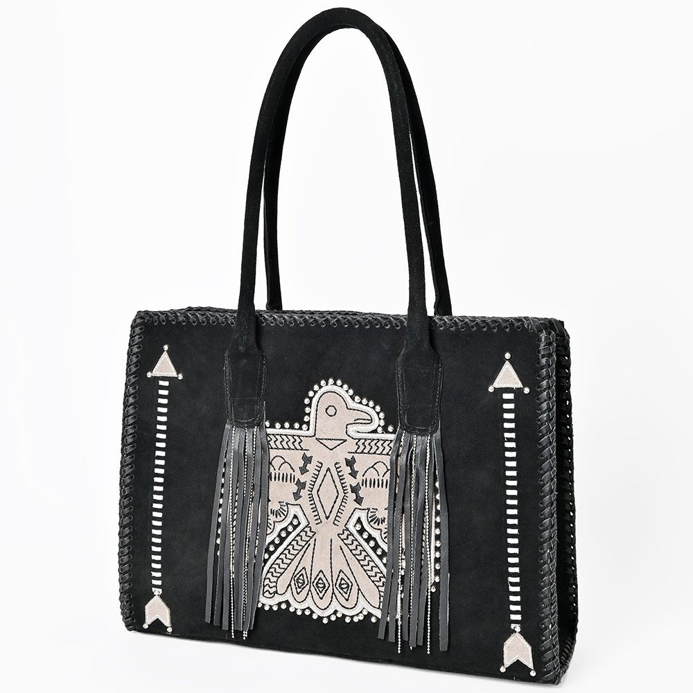 American Darling Tote Genuine Suede Leather Women Bag Western Handbag