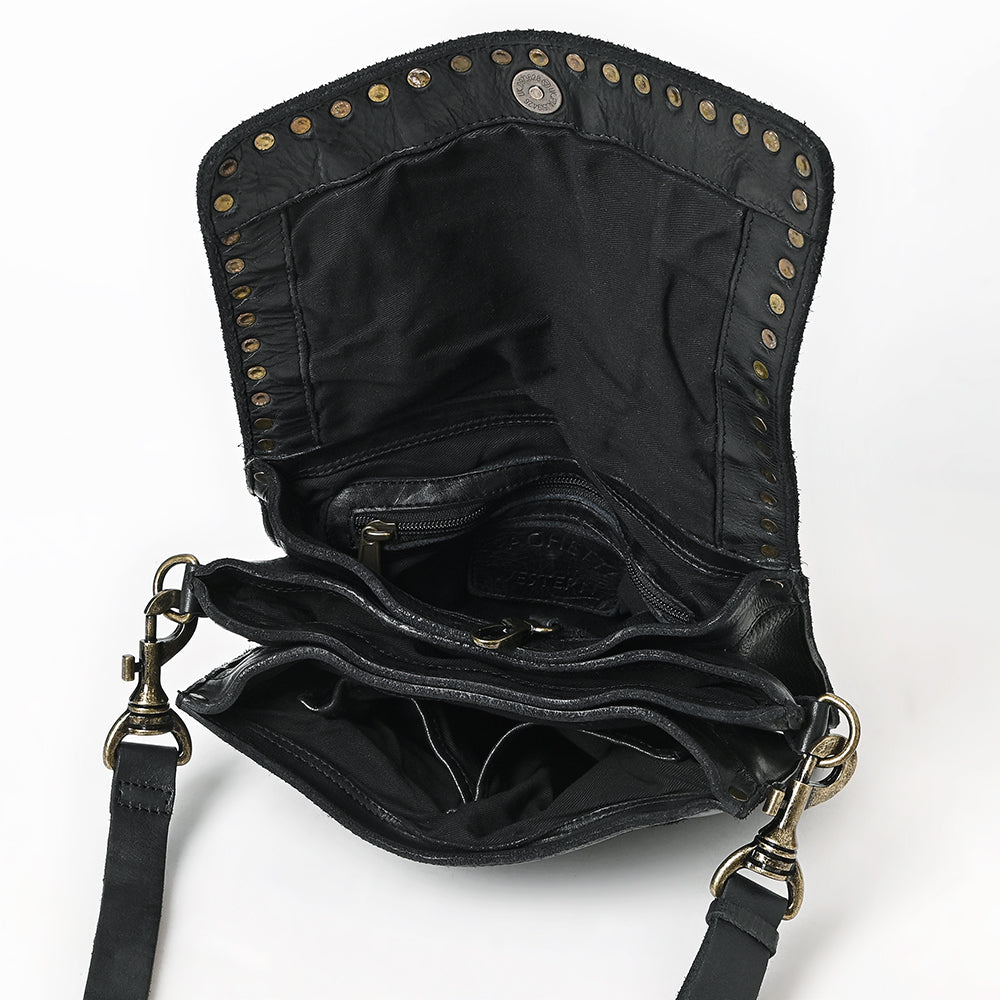 Spaghetti Western Crossbody Genuine Leather Women Bag Western Handbag Purse
