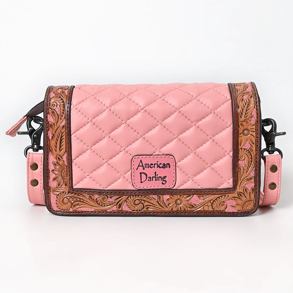 American Darling Crossbody Hand Tooled Genuine Leather Women Bag Western Handbag Purse