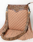 American Darling Crossbody Bucket Hand Tooled Genuine Western Leather Women Bag