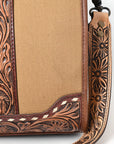American Darling Duffel Hand Tooled Saddle Blanket Genuine Leather Women Bag Western Handbag Purse
