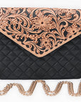 American Darling Envelope Bag Beautifully Hand Tooled Leather women