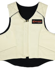 HILASON Western Horse Bull Riding Safety Leather Protective Vest & Rodeo Chaps Combo