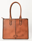 American Darling Tote Bag Western Quilted Genuine Leather Purse with Boot Stitched Design and Premium YKK Zipper for Women