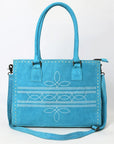 American Darling Tote Genuine Suede Leather Women Bag Western Handbag Purse