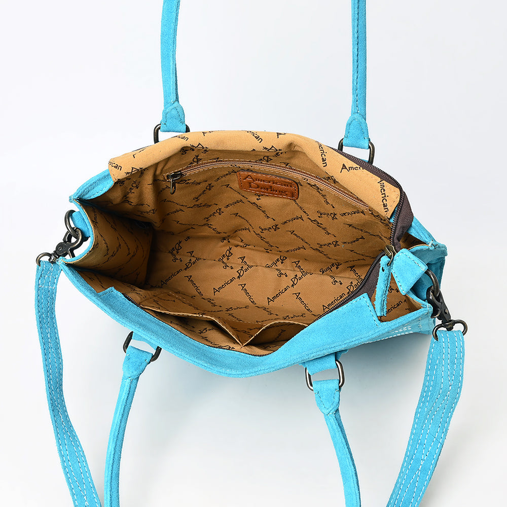 American Darling Tote Genuine Suede Leather Women Bag Western Handbag Purse