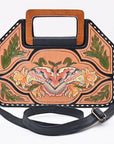 American Darling Clutch Beautifully Hand Painted Genuine Leather women handbag
