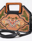 American Darling Clutch Beautifully Hand Painted Genuine Leather women handbag