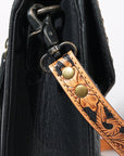 Hand Tooled Genuine Leather Western Style Crossbody Bag For Women