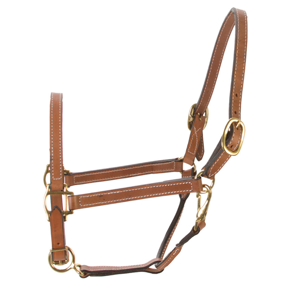 Hilason Western Horse Comfortable &amp; Flexible Halter 3/4 In Width Genuine Leather