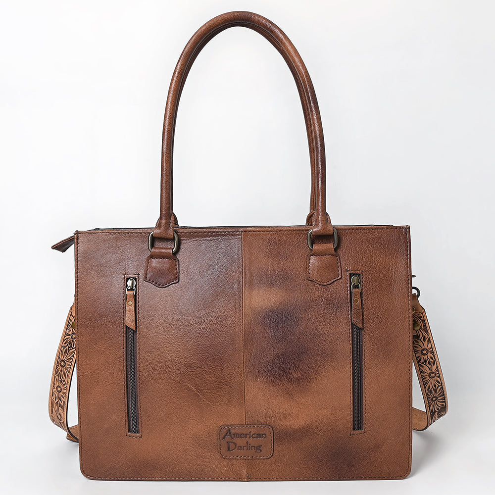 American Darling Tote Hand Tooled Saddle Blanket Genuine Leather women bag western handbag purse