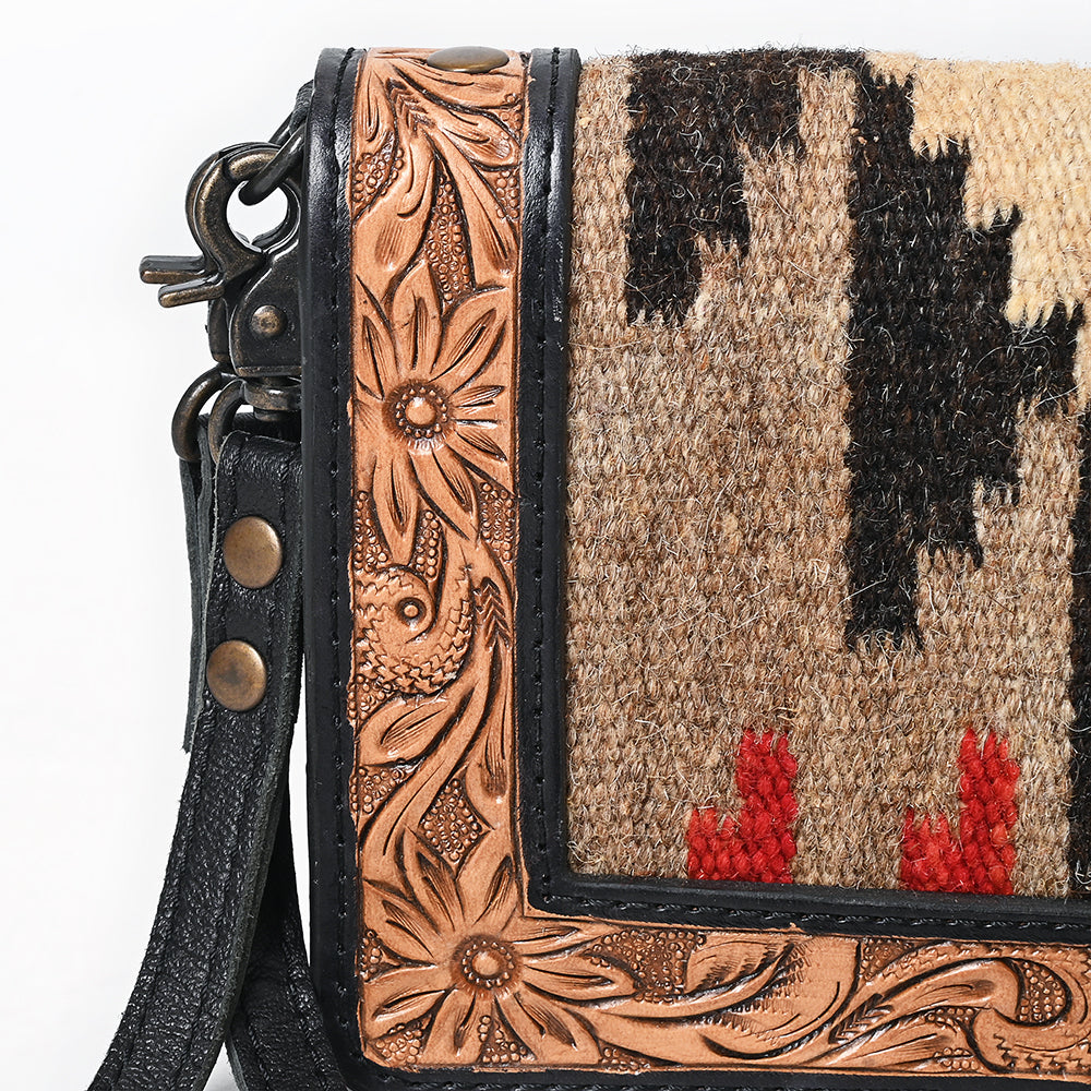 American Darling Organiser Hand Tooled Saddle Blanket Genuine Leather women bag western handbag purse