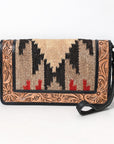 American Darling Organiser Hand Tooled Saddle Blanket Genuine Leather women bag western handbag purse
