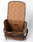 American Darling Backpack Saddle Blanket Hand Tooled Hair On Genuine Leather Women Bag Western Handbag Purse