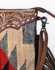 American Darling Crossbody Saddle Blanket Hand Tooled Genuine Leather Women Bag Western Handbag Purse