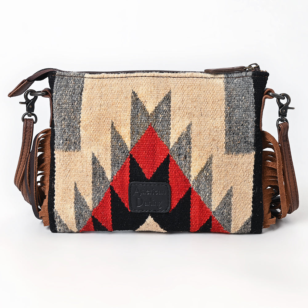 American Darling Crossbody Saddle Blanket Hand Tooled Genuine Leather Women Bag Western Handbag Purse
