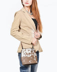 American Darling Massenger Beautifully Hair On Genuine Leather women handbag