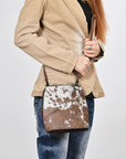 American Darling Massenger Beautifully Hair On Genuine Leather women handbag