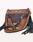 American Darling Women's Crossbody Bag Western Hair-On Genuine Leather Handbag