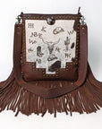 American Darling Large Crossbody Genuine Leather Women Bag Western Handbag Purse