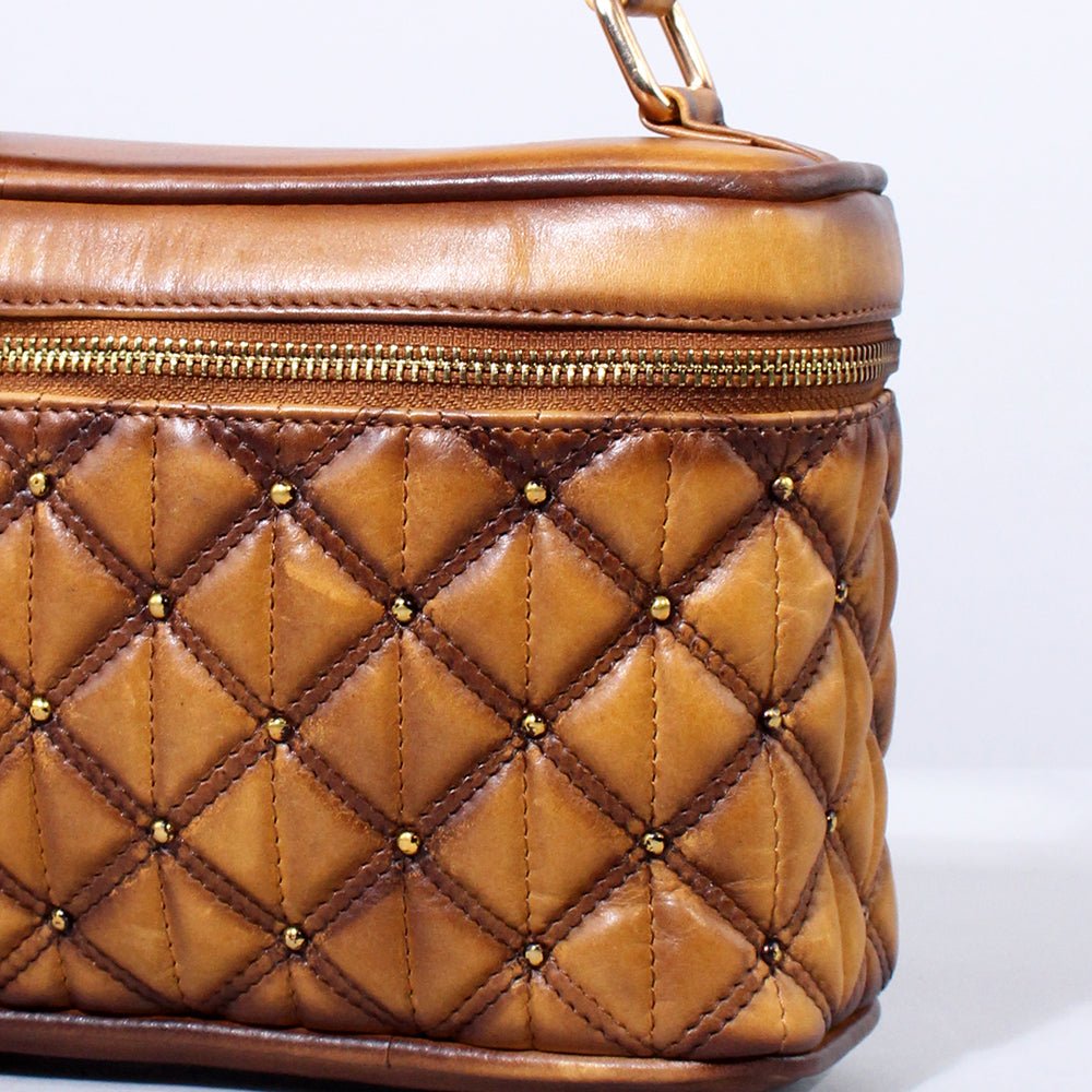 American Darling Jewelry Case Genuine Vintage Leather Women Bag Western Handbag