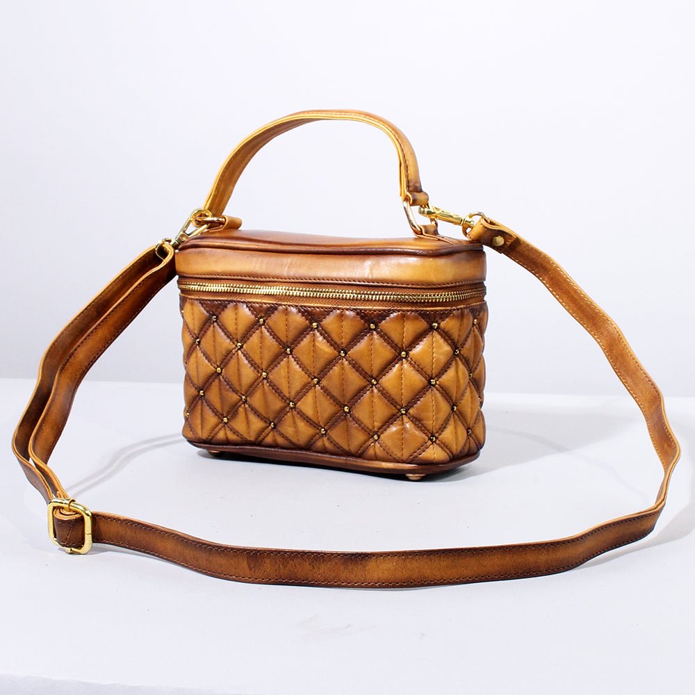 American Darling Jewelry Case Genuine Vintage Leather Women Bag Western Handbag