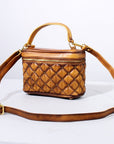American Darling Jewelry Case Genuine Vintage Leather Women Bag Western Handbag