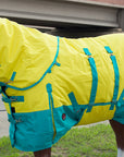 1200D Winterized Weatherproof Turnout Horse Blanket With Belly Wrap And Neck Cover