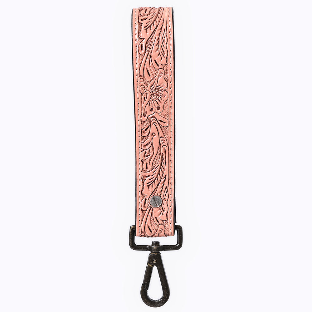 American Darling ADKR217 Hand Tooled Genuine Leather Wristlet Key Ring
