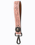 American Darling ADKR217 Hand Tooled Genuine Leather Wristlet Key Ring
