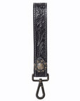 American Darling ADKR217 Hand Tooled Genuine Leather Wristlet Key Ring