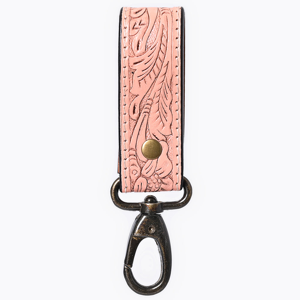 American Darling ADKR218 Hand Tooled Genuine Leather Wristlet Key Ring