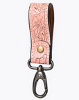 American Darling ADKR218 Hand Tooled Genuine Leather Wristlet Key Ring