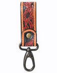 American Darling ADKR218 Hand Tooled Genuine Leather Wristlet Key Ring