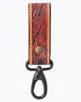 American Darling ADKR218 Hand Tooled Genuine Leather Wristlet Key Ring