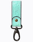 American Darling Hand Tooled Genuine Leather Wristlet Key Ring