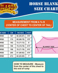 Hilason 1200D Waterproof Winter Horse Turnout Blanket Neck Cover Belly Wrap