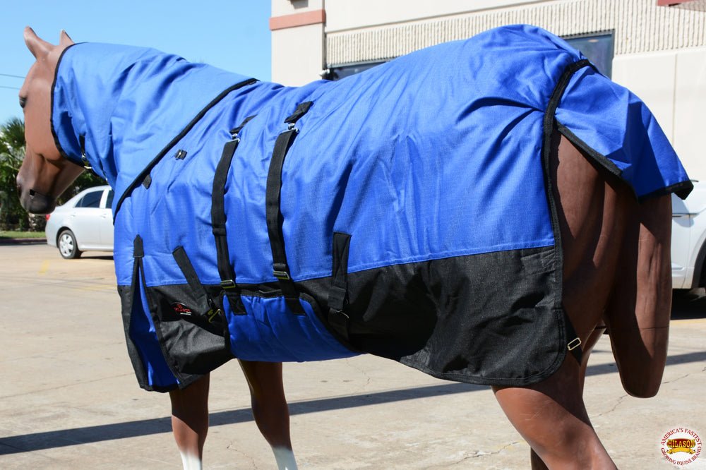 Hilason 1200D Waterproof Winter Horse Turnout Blanket Neck Cover Belly Wrap