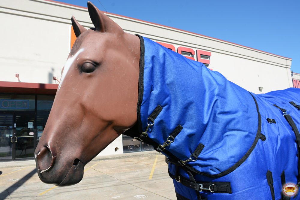 Hilason 1200D Waterproof Winter Horse Turnout Blanket Neck Cover Belly Wrap