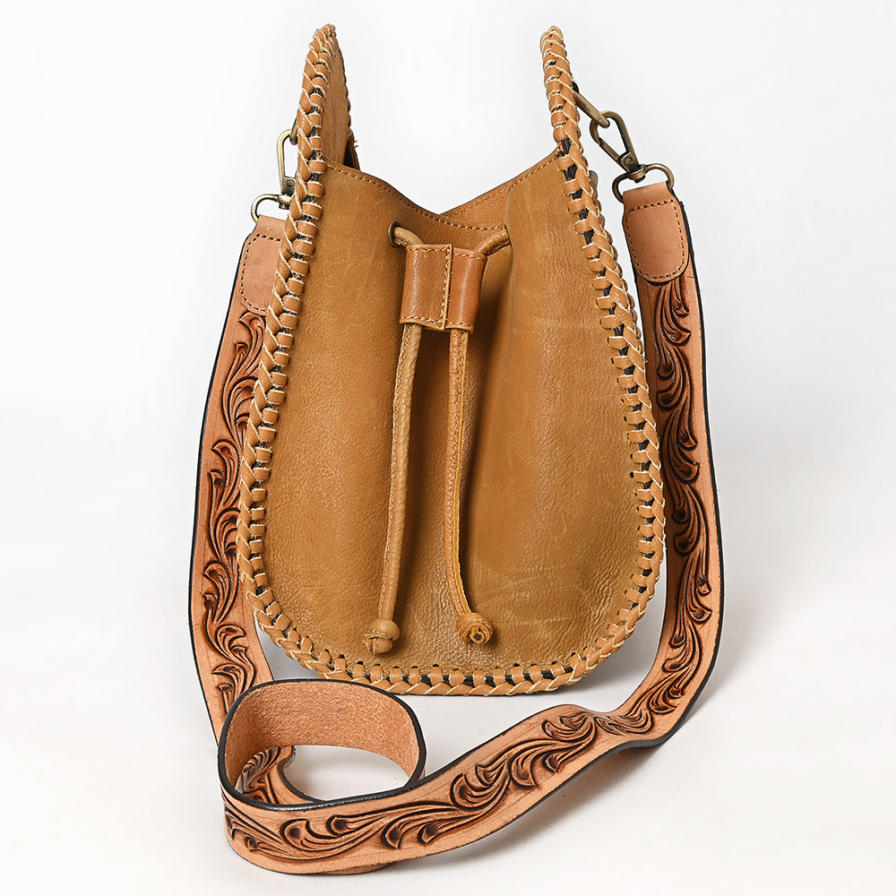 American Darling Bucket Hand Tooled Genuine Western Leather Women Bag Western Handbag Purse