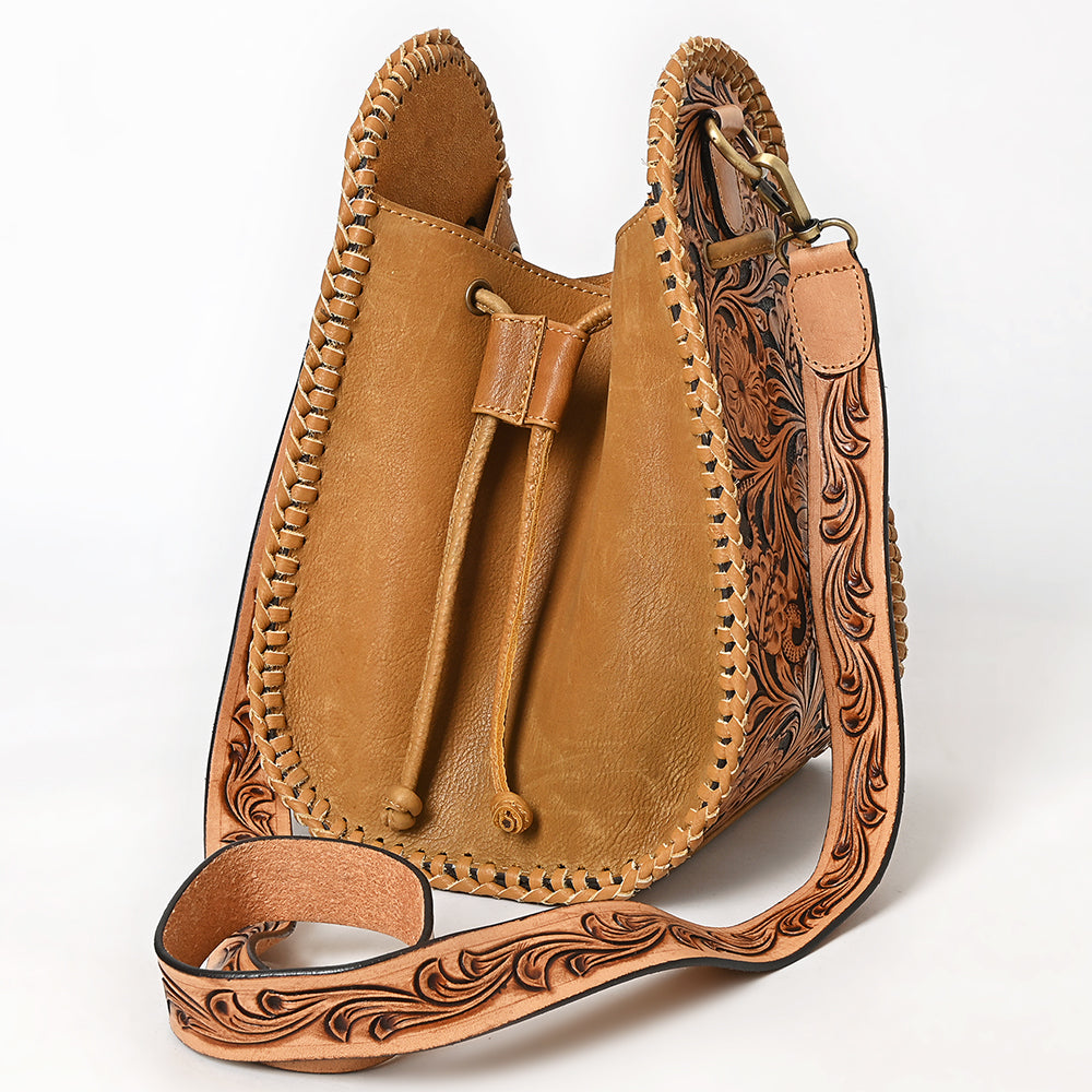 American Darling Bucket Hand Tooled Genuine Western Leather Women Bag Western Handbag Purse