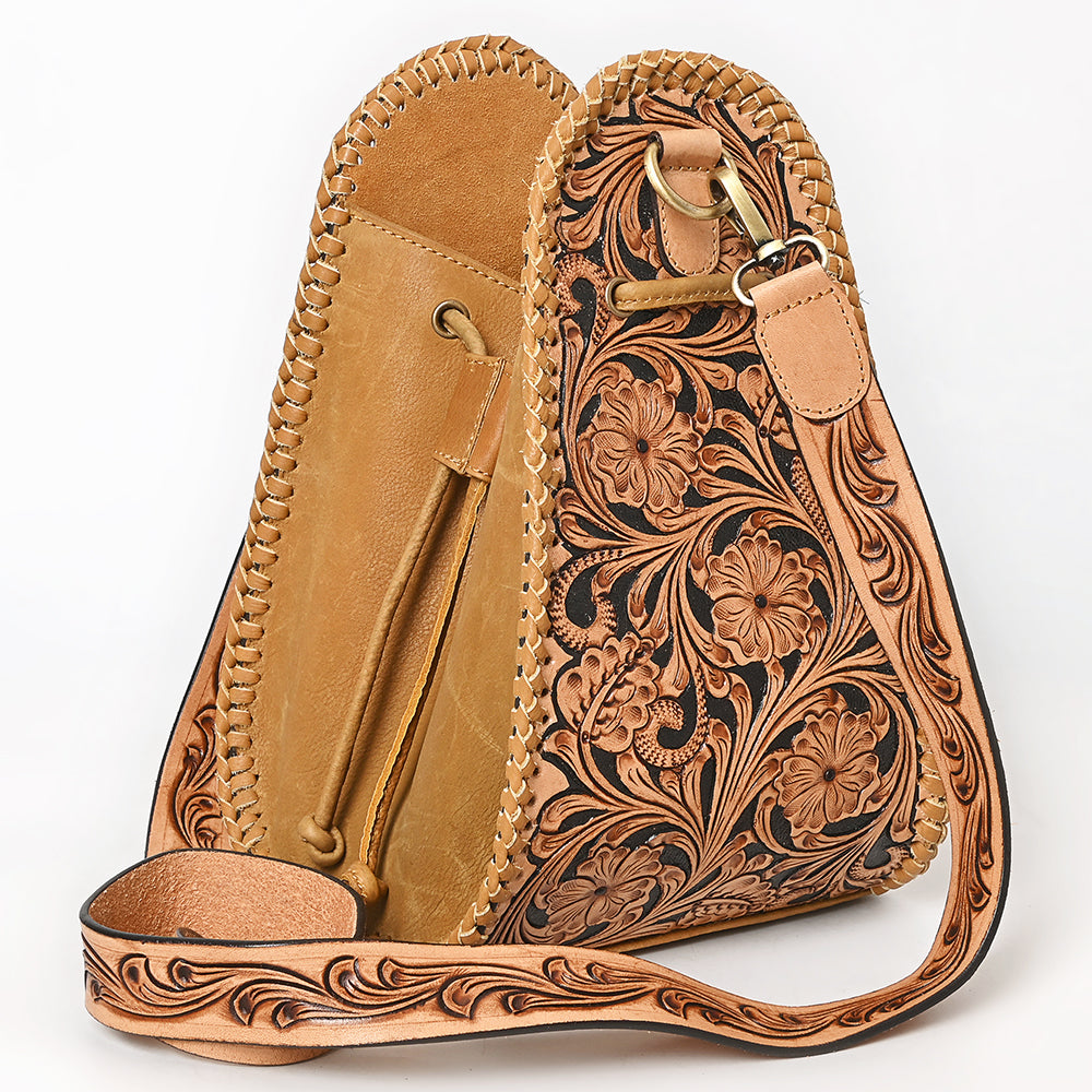 American Darling Bucket Hand Tooled Genuine Western Leather Women Bag Western Handbag Purse