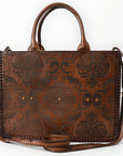 American Darling Tote Bag Beautifully Embossed Genuine Leather women bag