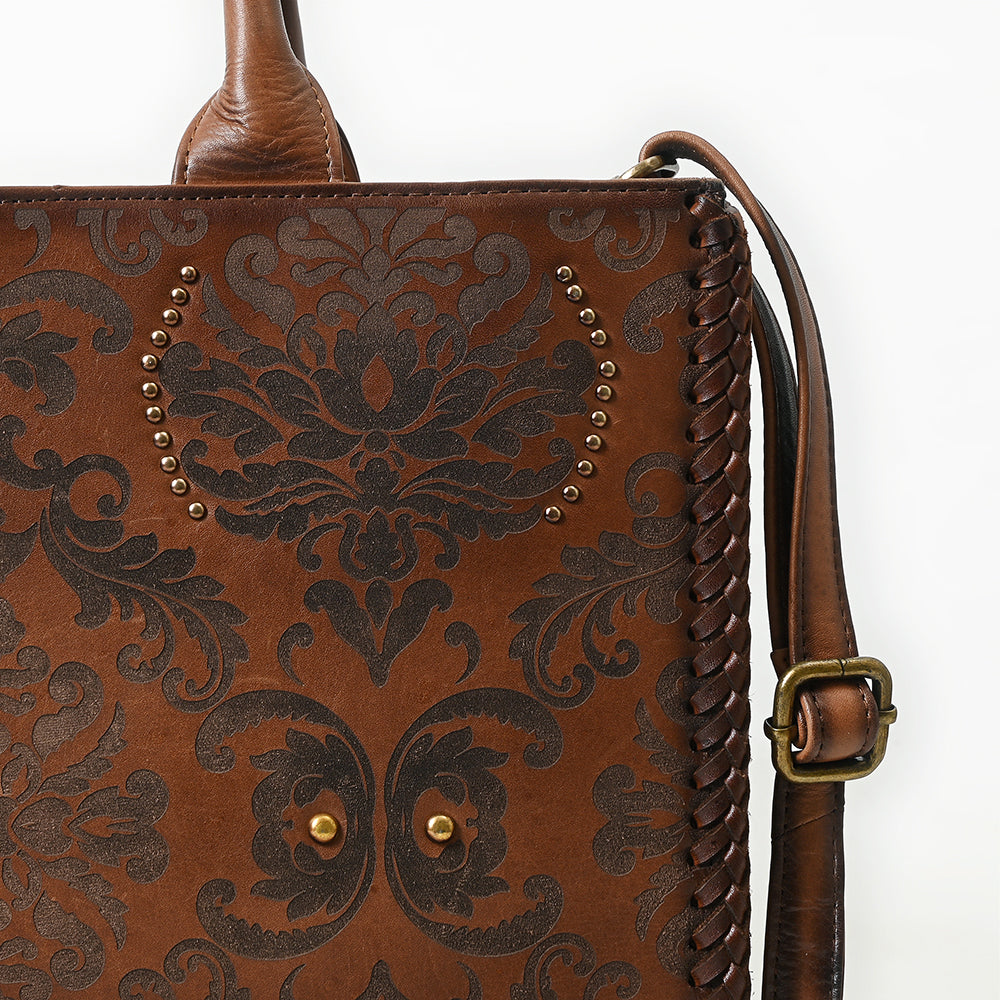 American Darling Tote Bag Beautifully Embossed Genuine Leather women bag