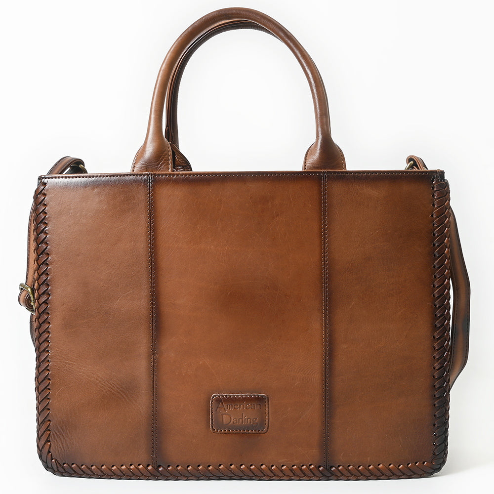 American Darling Tote Bag Beautifully Embossed Genuine Leather women bag