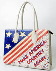 Never Mind Tote Genuine Leather Women Bag Western Handbag Purse