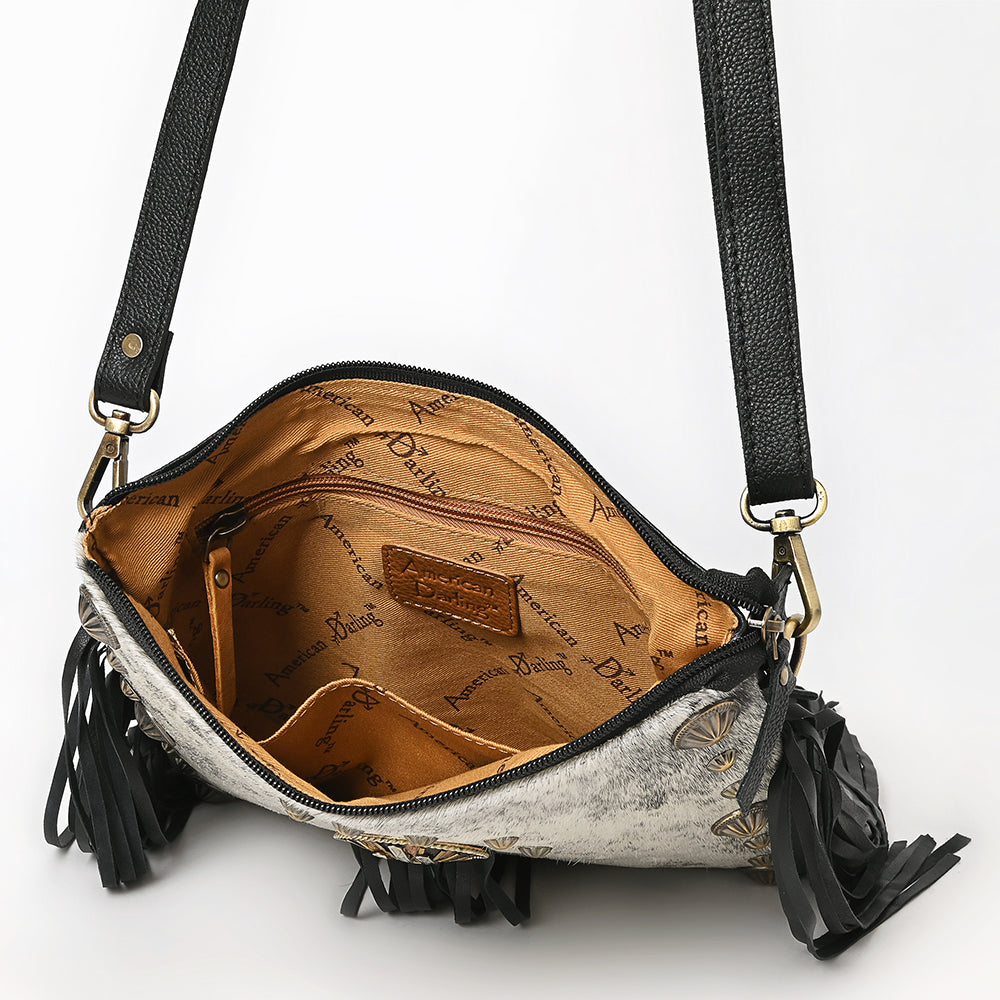 American Darling Crossbody Hair-On Genuine Western Leather Women Bag Western Handbag Purse